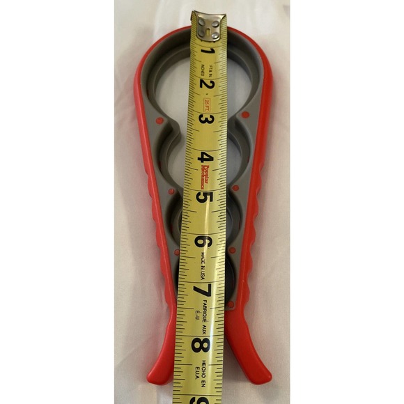 Set Of Red Silicon Spatulas And Jar Opener - Picture 6 of 9